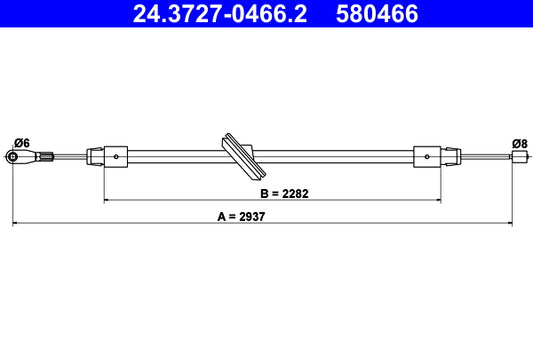 BOSCH 1987482182 Parking Brake Cable Pull