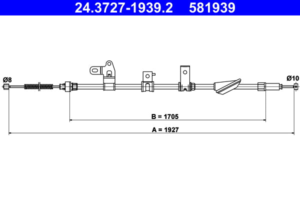 BOSCH 1987477953 Parking Brake Cable Pull