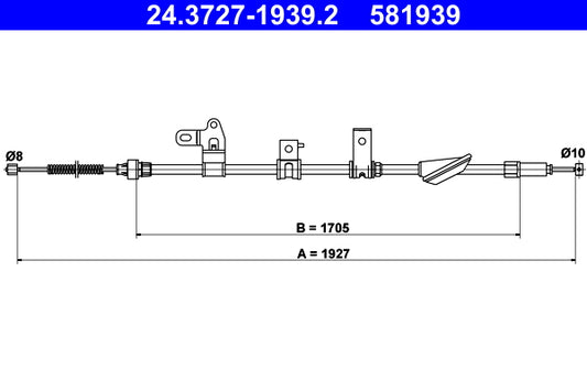 BOSCH 1987477953 Parking Brake Cable Pull