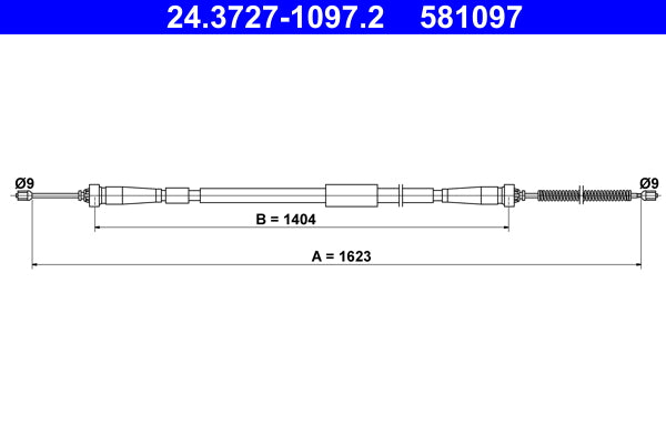 BOSCH 1987482645 Parking Brake Cable Pull