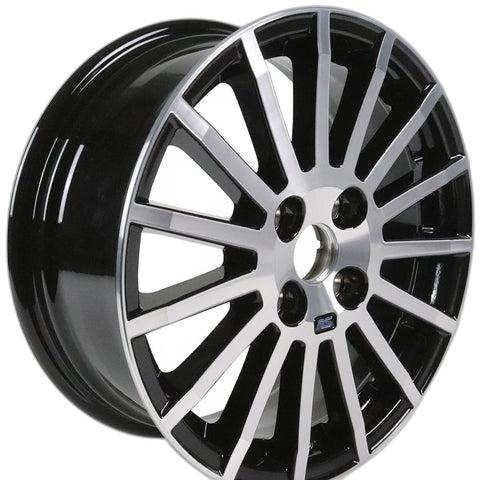 GENUINE FORD 1737433 FIESTA ALLOY WHEEL 16" 15-SPOKE RS DESIGN, BLACK MACHINED