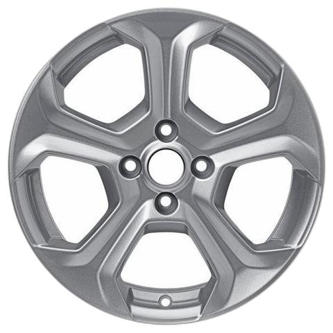 GENUINE FORD 2036272 x4 SET OF 4 FIESTA ALLOY WHEEL 17" 5-SPOKE DESIGN, SPARKLE SILVER 11/2012 - 06/2017