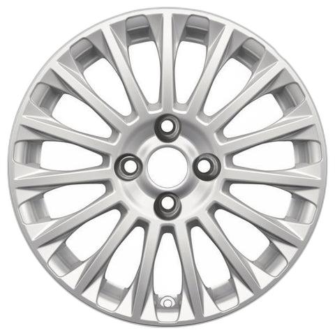 GENUINE FORD 2038785 x4 SET OF 4 FIESTA ALLOY WHEEL 16" 15-SPOKE DESIGN, SPARKLE SILVER 11/2012 - 06/2017