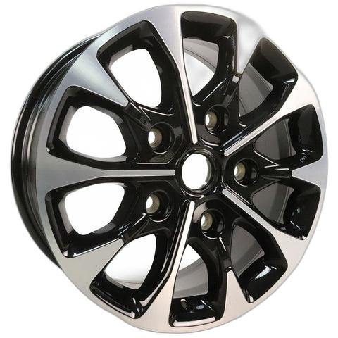 GENUINE FORD 2044753 TOURNEO CUSTOM - TRANSIT CUSTOM ALLOY WHEEL 17" 10-SPOKE DESIGN, BLACK AND MACHINED, 2012 - ONWARD