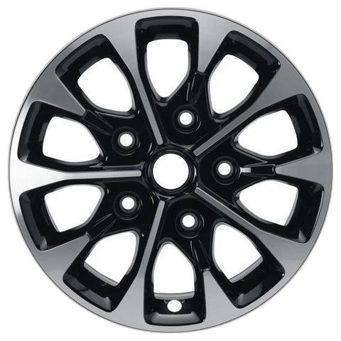 GENUINE FORD 2044753 x4 SET OF 4 TOURNEO CUSTOM - TRANSIT CUSTOM ALLOY WHEEL 17" 10-SPOKE DESIGN BLACK AND MACHINED 2012 - 2021