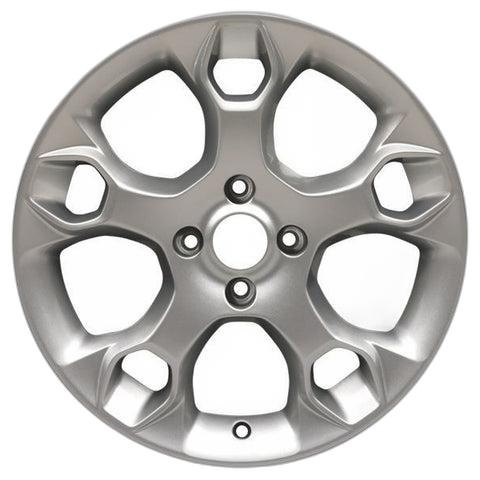 GENUINE FORD 2237319 x4 SET OF 4 FIESTA ALLOY WHEEL 17" 5-SPOKE Y DESIGN SILVER 2008 - 2009
