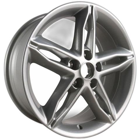 GENUINE FORD 2237379 FOCUS ST - FOCUS - C-MAX ALLOY WHEEL 17" 5-SPOKE PREMIUM DESIGN, SILVER, 2010 - 2019