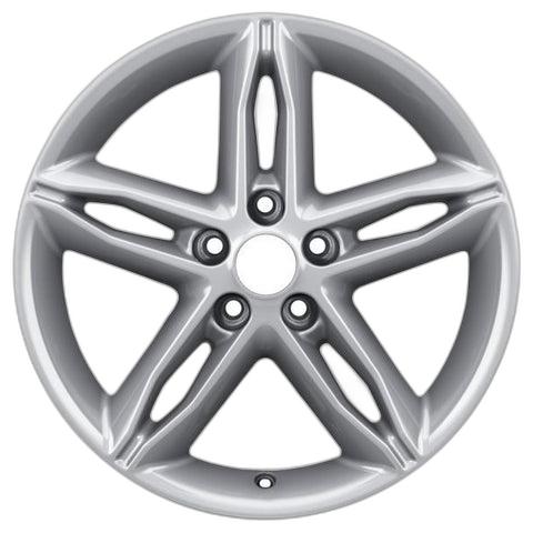 GENUINE FORD 2237379 x4 SET OF 4 FOCUS ST - FOCUS - C-MAX ALLOY WHEEL 17" 5-SPOKE PREMIUM DESIGN, SILVER, 2010 - 2021