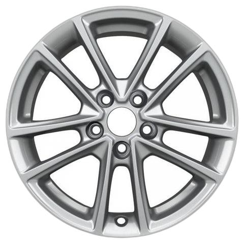 GENUINE FORD 2238235 x4 SET OF 4 FOCUS - C-MAX ALLOY WHEEL 16" 5 X 2-SPOKE DESIGN, SILVER, 2014 - 2021