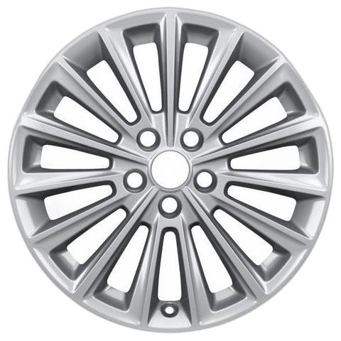 GENUINE FORD 2238239 x4 SET OF 4 FOCUS ST - FOCUS - C-MAX ALLOY WHEEL 17" 15-SPOKE DESIGN, SILVER, 2014 - 2021