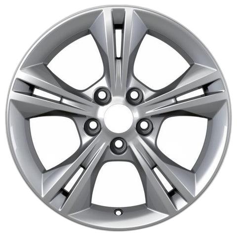 GENUINE FORD 2238317 x4 SET OF 4 FOCUS - C-MAX ALLOY WHEEL 16" 5 X 2-SPOKE DESIGN, SILVER, 2010 - 2018