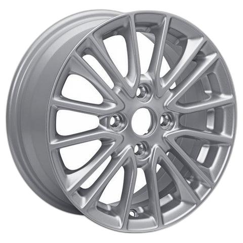 GENUINE FORD 2248122 x4 SET OF 4 KA+ ALLOY WHEEL 15" 8 X 2-SPOKE DESIGN, SPARKLE SILVER 03/2018 -