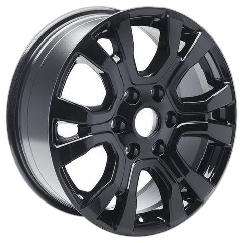 GENUINE FORD 2256278 x4 SET OF 4 RANGER ALLOY WHEEL 18" 6 X 2-SPOKE DESIGN, PANTHER BLACK, 2012 - 2019