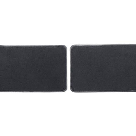 GENUINE FORD 2399671 FOCUS PREMIUM VELOURS FLOOR MATS REAR, BLACK WITH GREY STITCHING