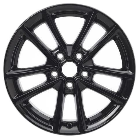 GENUINE FORD 2409386 x4 SET OF 4 FOCUS ALLOY WHEEL 16" 5 X 2-SPOKE DESIGN, ABSOLUTE BLACK 09/2014 - 03/2018
