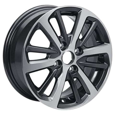 GENUINE FORD 2411285 x4 SET OF 4 KA+ ALLOY WHEEL 15" 6 X 2-SPOKE DESIGN, MAGNETIC 03/2018 -
