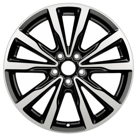 GENUINE FORD 2419436 x4 SET OF 4 KUGA ALLOY WHEEL 18" 5 X 2-SPOKE V DESIGN, BLACK MACHINED 09/2016 - 11/2019