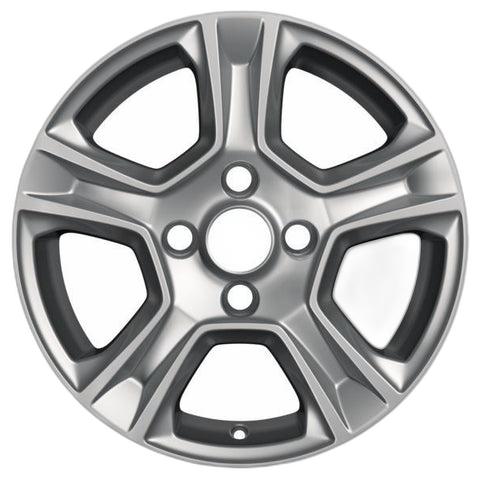 GENUINE FORD 2439890 x4 SET OF 4 TOURNEO COURIER - TRANSIT COURIER ALLOY WHEEL 15" 5-SPOKE DESIGN, SILVER, 2014 - 2018