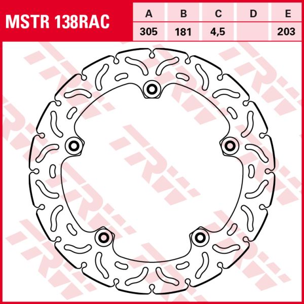 TRW MOTO MSTR138RAC Brake Disc