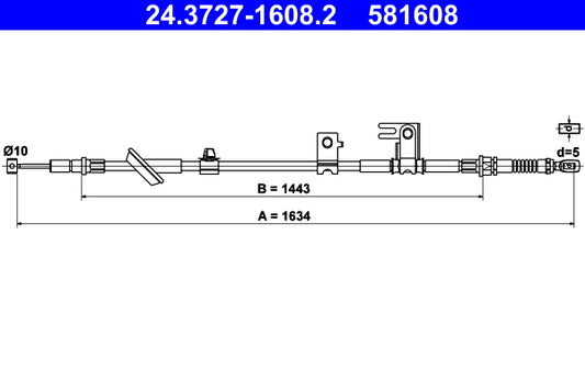 BOSCH 1987482239 Parking Brake Cable Pull