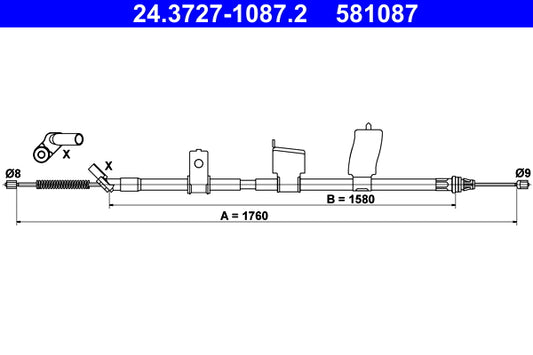 BOSCH 1987477771 Parking Brake Cable Pull