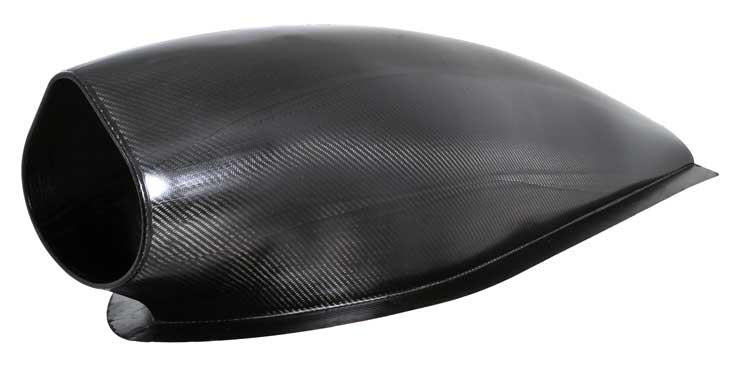K&N Engineering K&N Filter Univ Air Filter Carb Fib T/B 3-1/2in FLG OD / 12x6in B / 9-15/16x3-15/16in T / 6in H