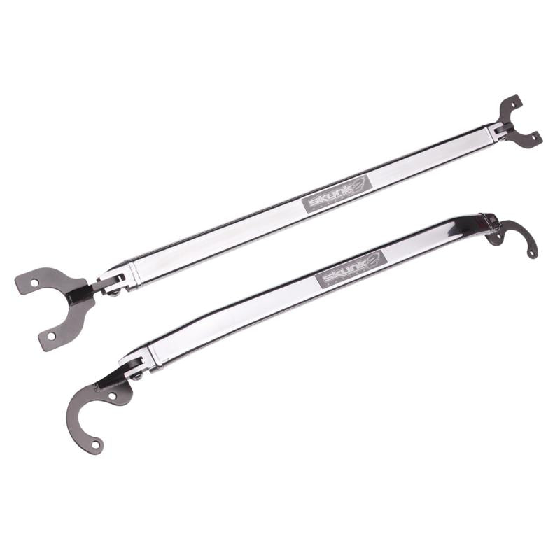 Skunk2 Racing Skunk2 88-00 Honda Civic/Del Sol/94-01 Acura Integra Front Upper Strut Tower Bar (Black Series)