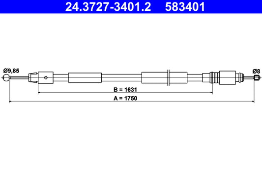 BOSCH 1987477917 Parking Brake Cable Pull