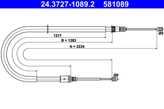 BOSCH 1987482495 Parking Brake Cable Pull