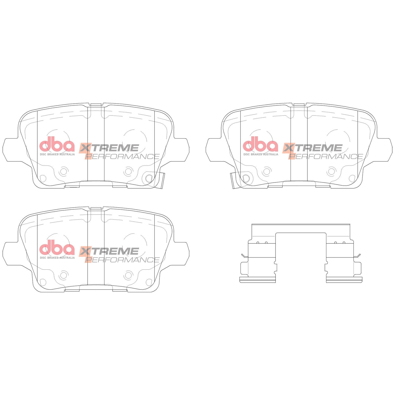 DBA DB15019XP High Performance Brake Pad Set