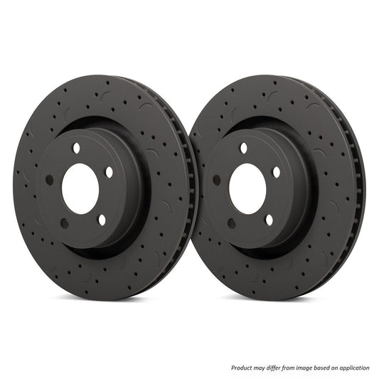 Hawk Performance HTC4272 Talon Slotted & Drilled Brake Discs Front