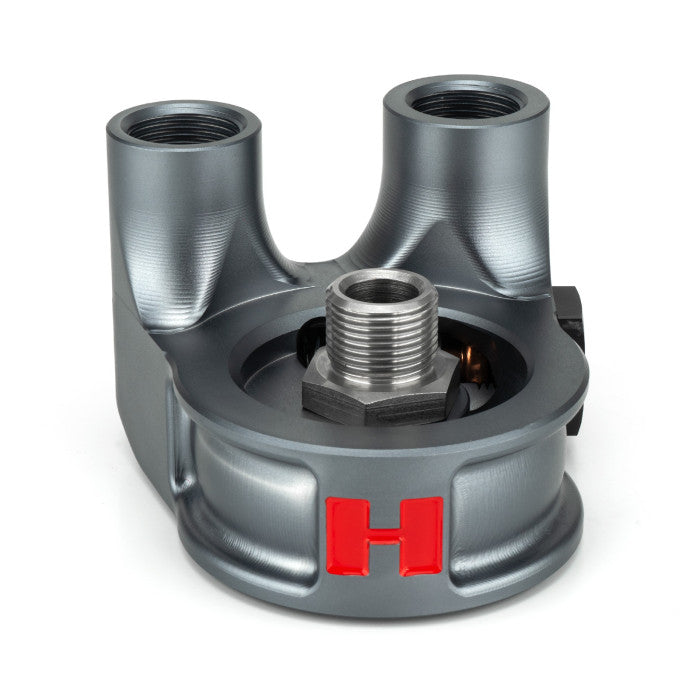 HEL Performance HEL-90TOSP Thermostatic 90 Degree Oil Filter Sandwich Plate