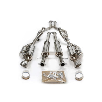 HKS 32009-BN003 Hi-Power Full Dual Cat-Back - Infiniti G37 Coupe / Q60 RWD 2008-2015