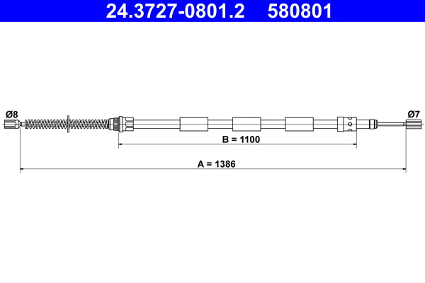 BOSCH 1987477679 Parking Brake Cable Pull