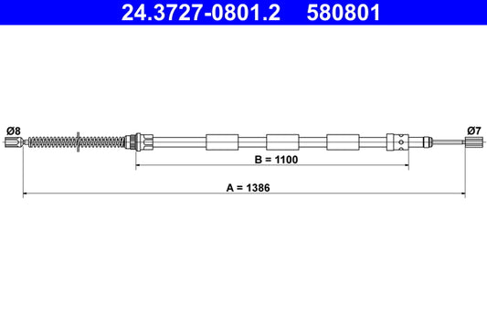 BOSCH 1987477679 Parking Brake Cable Pull