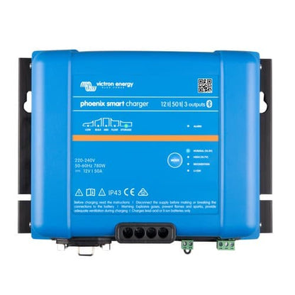 Victron Energy Phoenix Smart IP43 Charger 12V 50A 3 Outputs PSC125053095