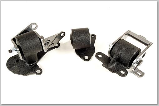 Innovative Mounts Innovative 96-00 Civic H-Series Black Steel Mounts 75A Bushings