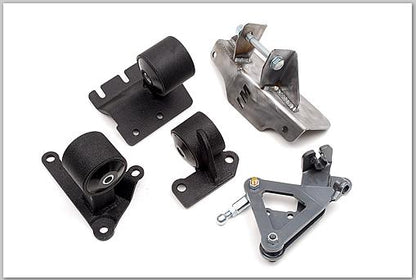 Innovative Mounts Innovative 88-91 Civic H-Series Black Steel Mounts 75A Bushings (Manual Hydro Actuator)