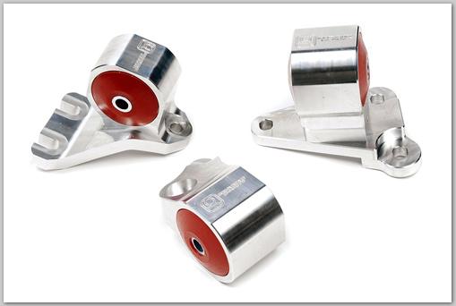 Innovative Mounts Innovative 90-91/92-93 Acura Integra GS-R Silver Aluminum Billet Mount Kit 85A Bushings (Cable)
