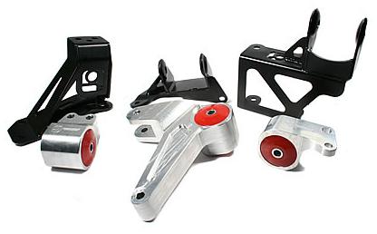 Innovative Mounts Innovative 92-95 Civic K-Series Black Aluminum Mounts 85A Bushings (Not K24 Trans)
