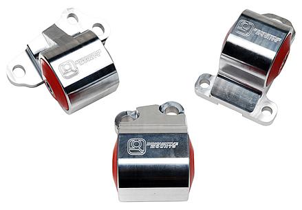 Innovative Mounts Innovative 92-95 Civic B/D Series Silver Aluminum Mounts 85A Bushings (2 Bolt)