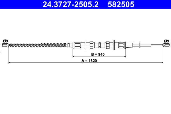 BOSCH 1987477809 Parking Brake Cable Pull