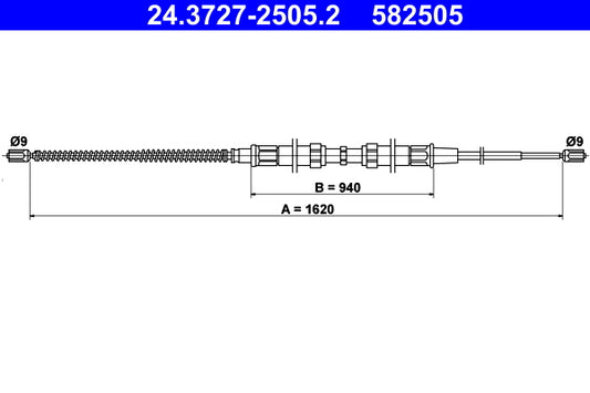 BOSCH 1987477809 Parking Brake Cable Pull