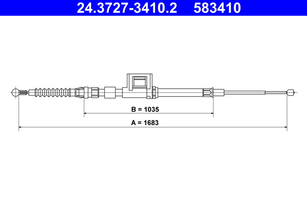 BOSCH 1987477783 Parking Brake Cable Pull