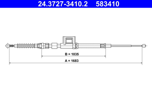 BOSCH 1987477783 Parking Brake Cable Pull