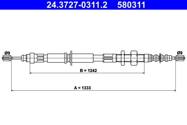 BOSCH 1987482265 Parking Brake Cable Pull