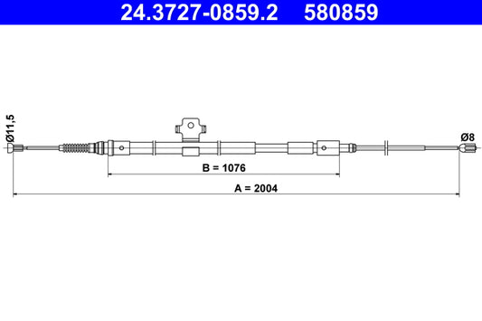 BOSCH 1987482194 Parking Brake Cable Pull