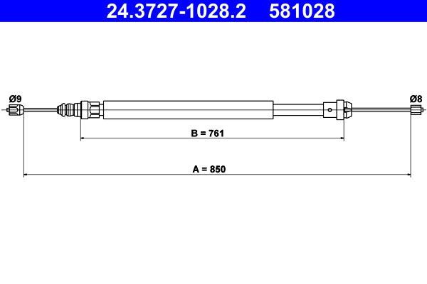 BOSCH 1987482317 Parking Brake Cable Pull