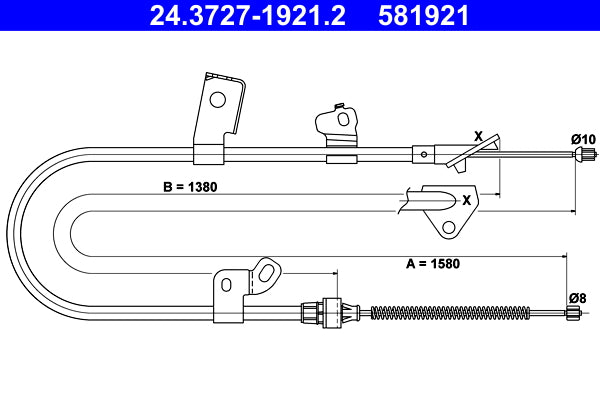BOSCH 1987482099 Parking Brake Cable Pull
