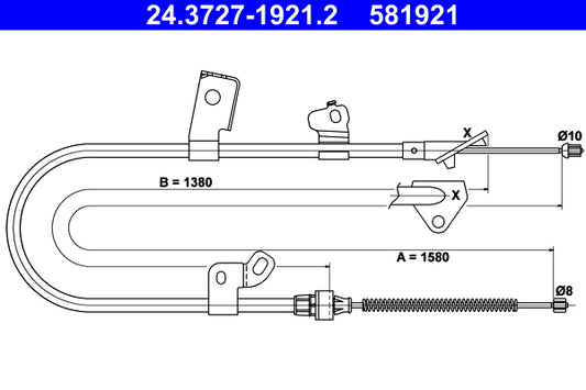 BOSCH 1987482099 Parking Brake Cable Pull
